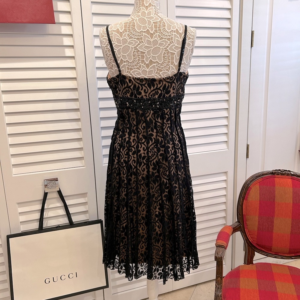 Cocktail black lace dress